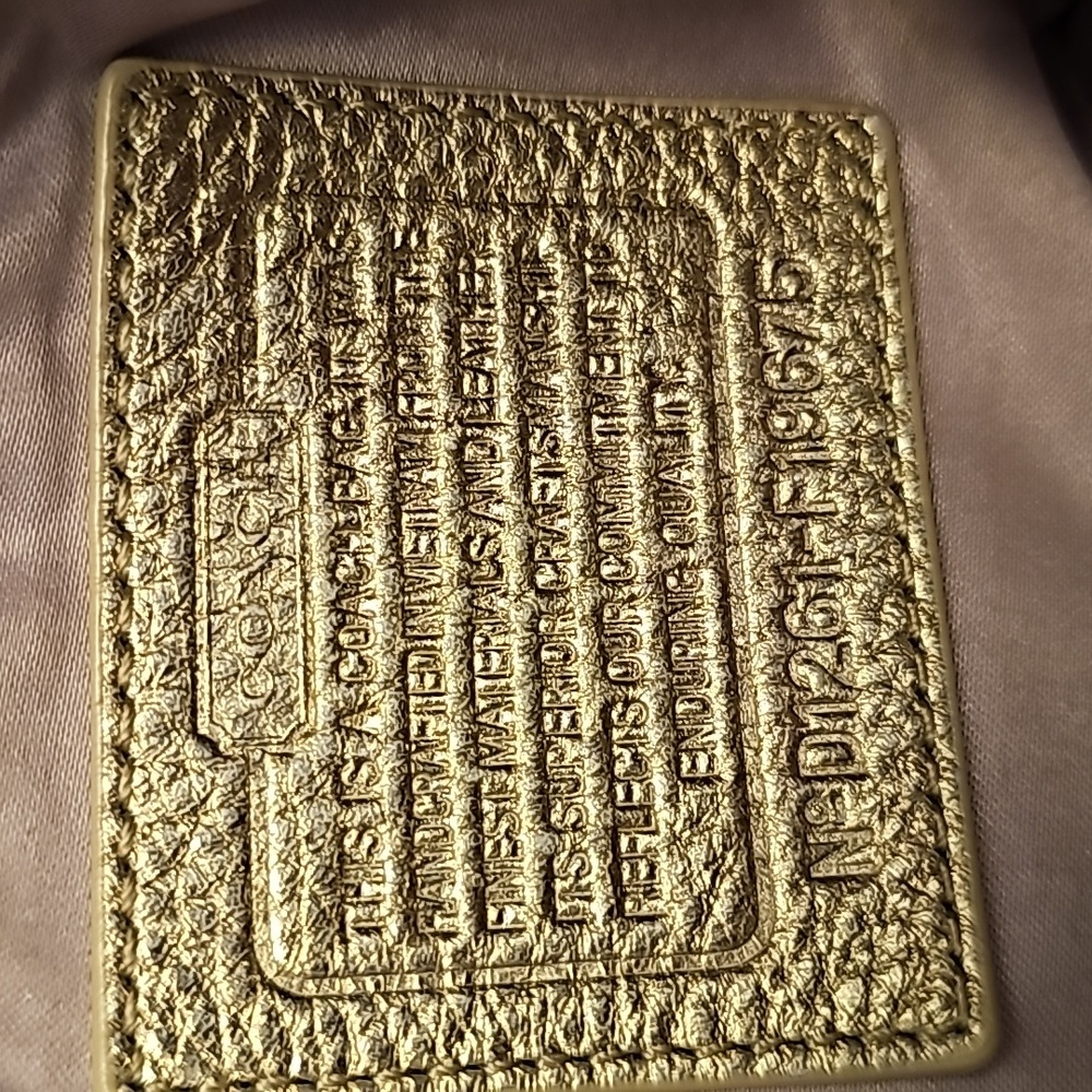 Gold-Tone Coach Signature Tote Bag - Picture 5 of 9